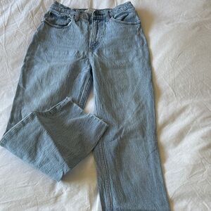 Abercrombie & Fitch Straight-Leg Light Blue Jeans